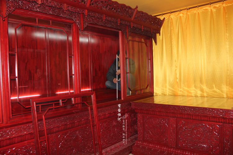 北京佛龛厂家设计制作观音堂佛龛定做佛堂设计定做