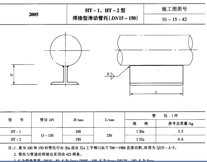 【ht-1型焊接型滑动管托_ht-2型焊接型滑动管托