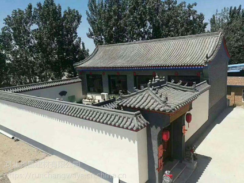 永升古建砖瓦青瓦青砖装饰立瓦镂空造型瓦四合院青瓦及配件