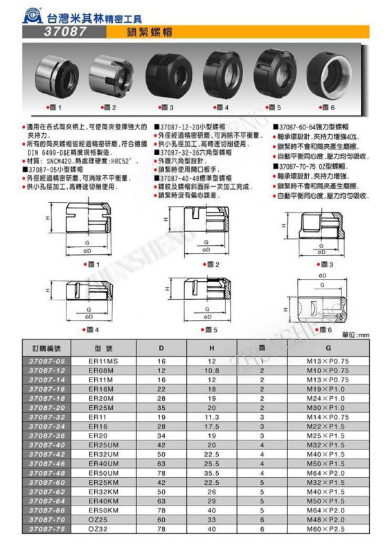 米其林法兰螺帽t型螺帽37090er32umkm锁紧扳手螺帽