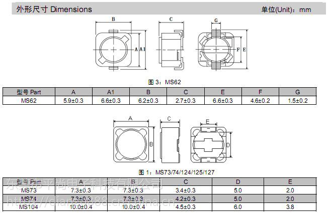 大功率贴片电感封装型号平尚科技生产厂家