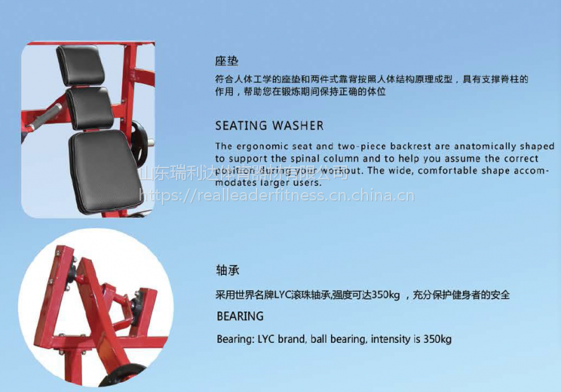 realleader瑞利达商用健身器材悍马hs1037腹肌下压训练机