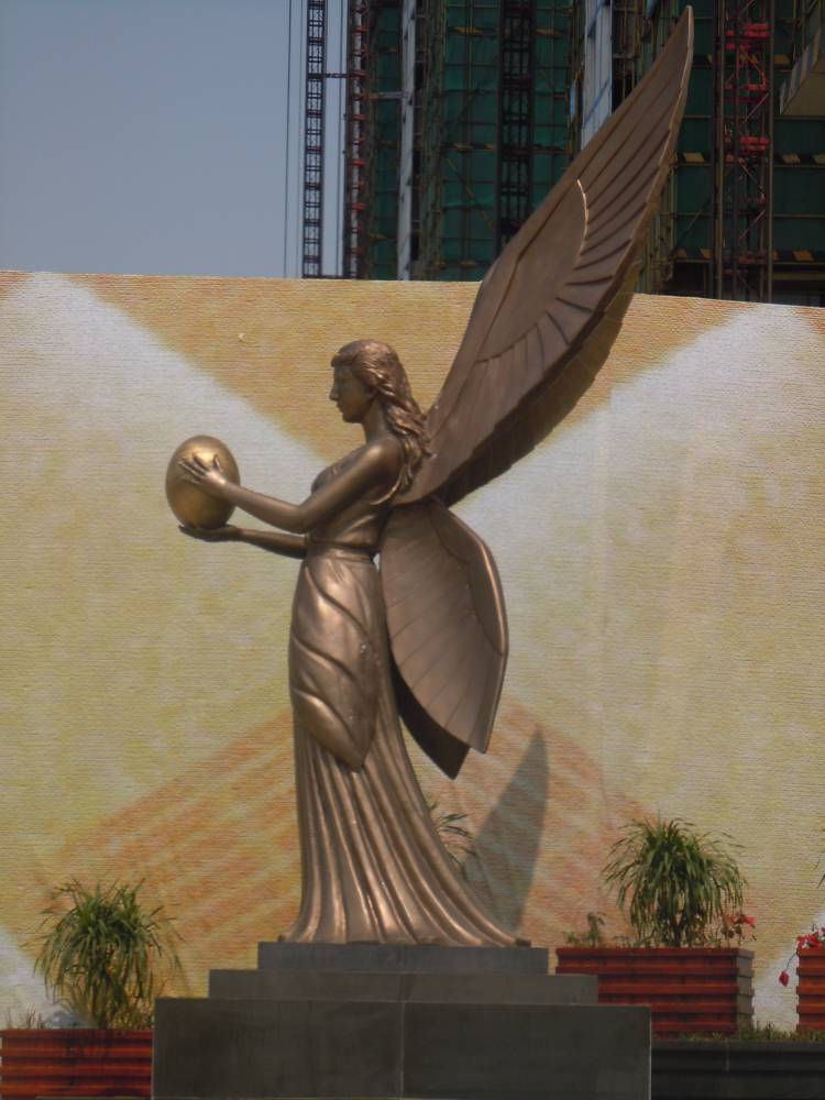 钢裁判正义女神铜塑像人造砂岩朱蒂提亚雕塑古罗马神话人树脂青铜肖像