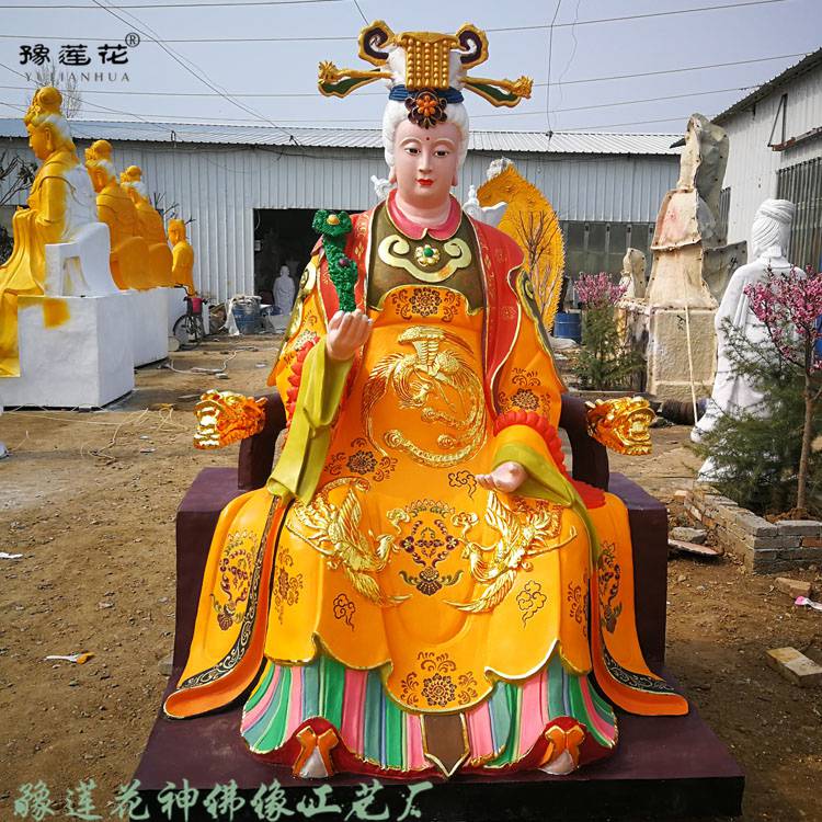 女娲娘娘神像传说 女娲老母神像厂家 ***圣母佛像 地藏老母塑像