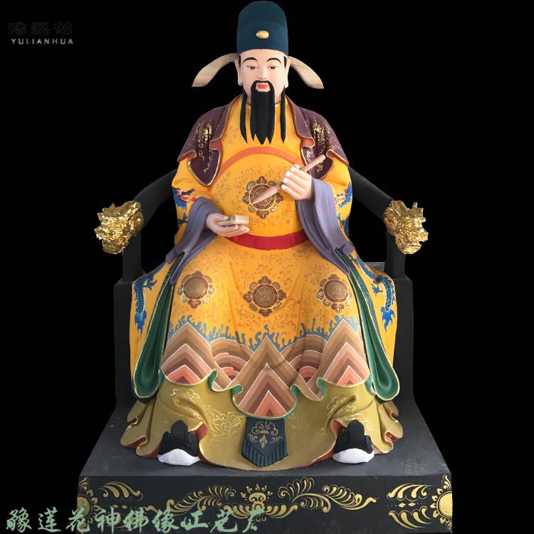 文昌殿奉祀神尊 文昌帝君塑像 文曲星君佛像 梓潼帝君神像
