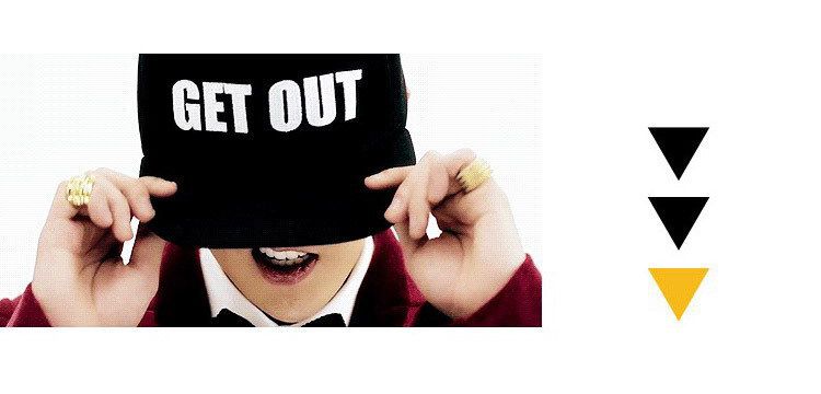 周边权志龙gd同款getout字母平沿街舞嘻哈棒球帽子批发一件代发