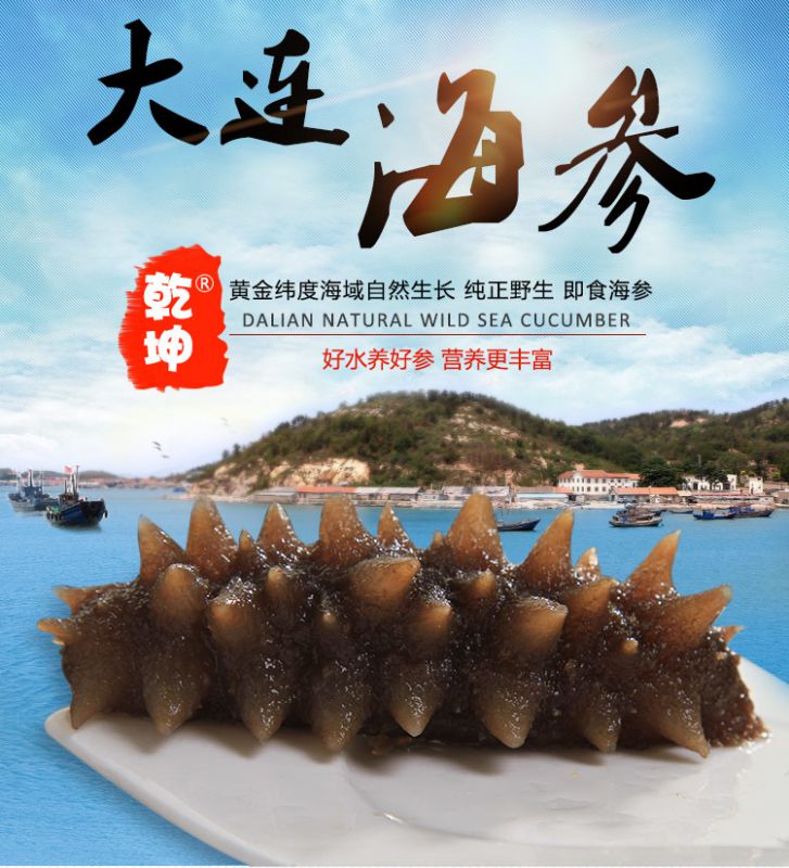 辽宁大连自家海域即食海参半干干制