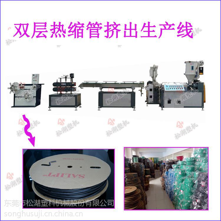松湖塑机推出了全*的*pvc热缩管挤出生产线,该设备采用了全自动化