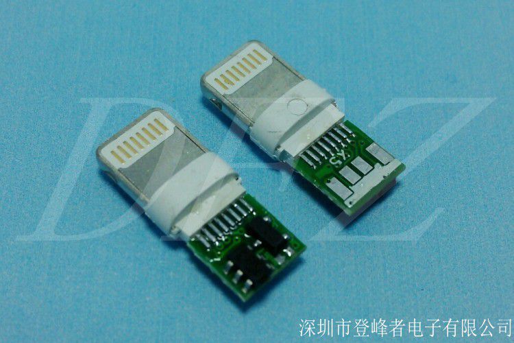 苹果6分体焊接式充电板插头15包胶3401mos管