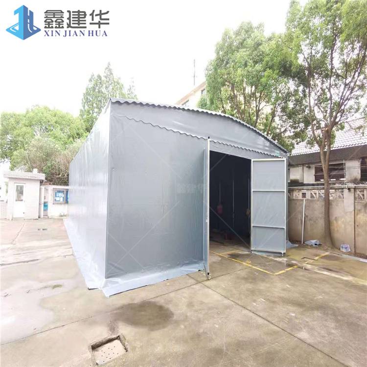 可伸缩仓库棚 悬空工业帐篷 天津西青 智能遥控