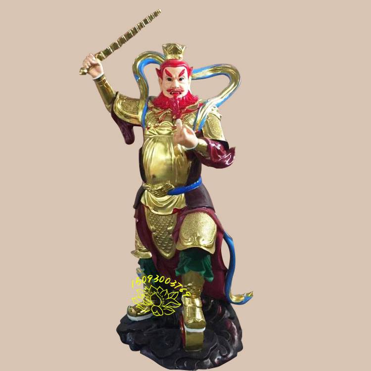 王灵君道教山门守护神像王善王恶塑像隆恩真君伏魔天尊三眼灵官雷部
