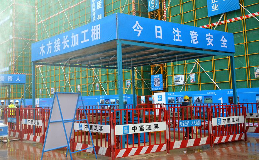 木工加工棚材料堆放棚防护棚厂家南京市工地钢筋棚制作厂家