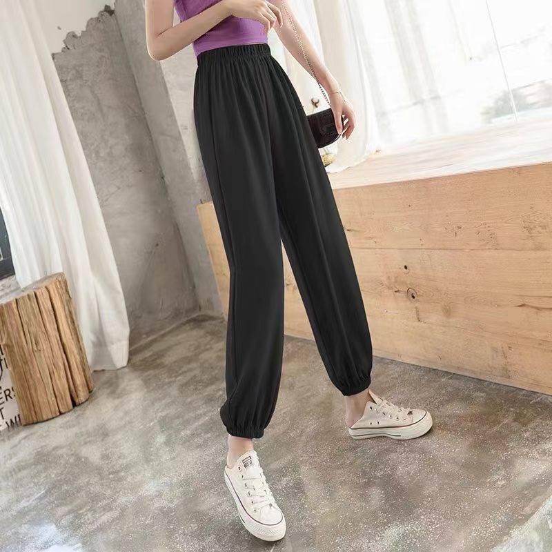 广东珠海裤子女休闲裤九分裤学生杂款便宜尾货女式休闲阔腿裤