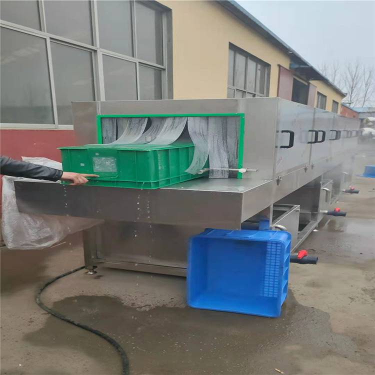 河南省 多功能洗箱机景翔牌 不锈钢盘清洗机供应商
