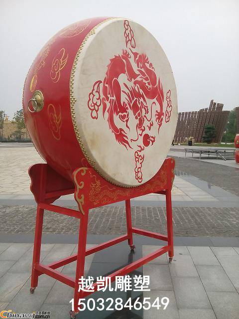 彩绘锣鼓雕塑厂家  小区雕塑 钢管锣鼓雕塑厂家 