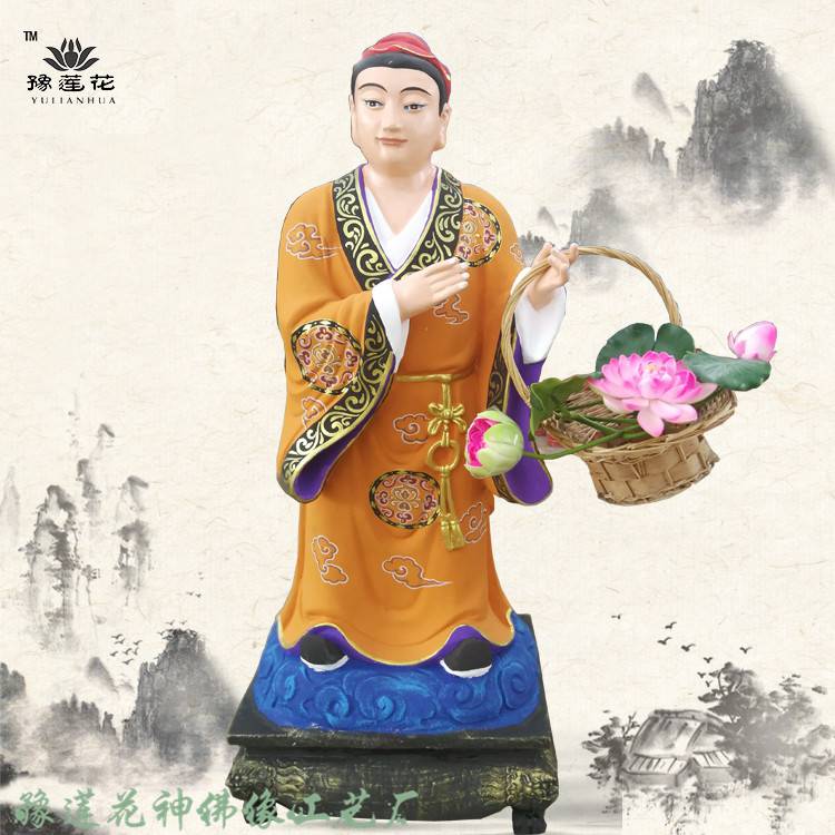 铁拐李何仙姑 八仙雕塑厂家 全真祖师爷神像 纯阳大帝神像