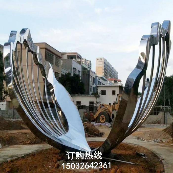贝壳形状雕塑 喷泉雕塑 户外贝壳雕塑厂家