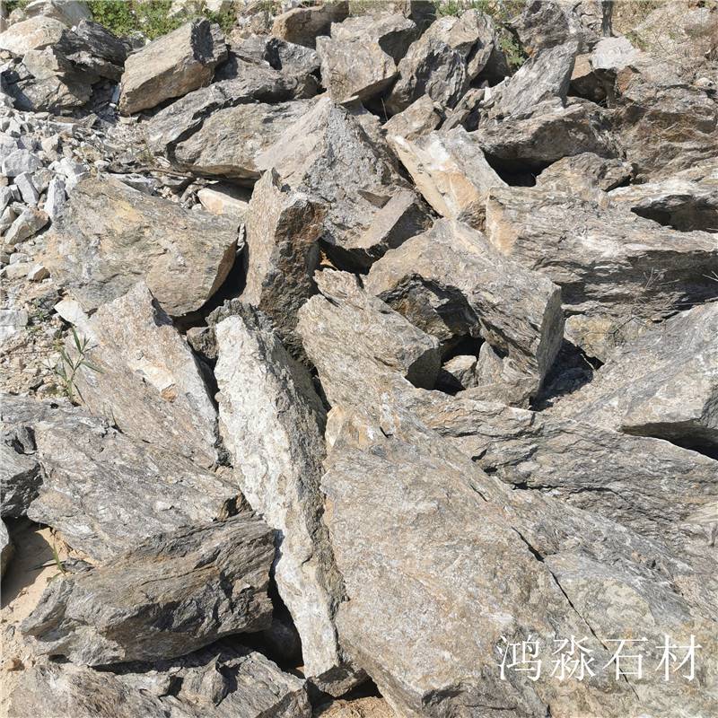 毛石垒墙石 垒墙石头价格 景观垒墙石价格