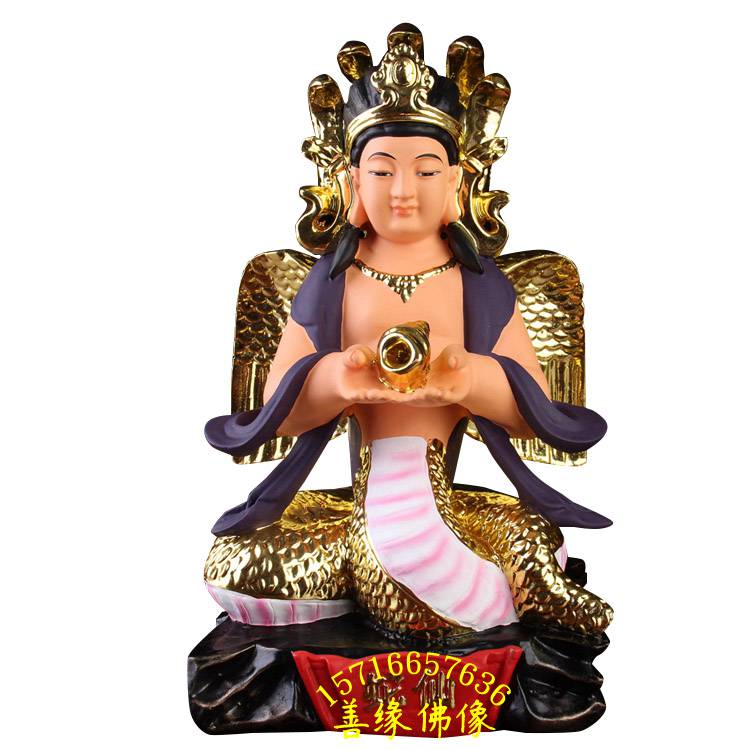 常大仙九尾狐仙保家仙神像极彩贴金河南树脂玻璃钢佛像厂