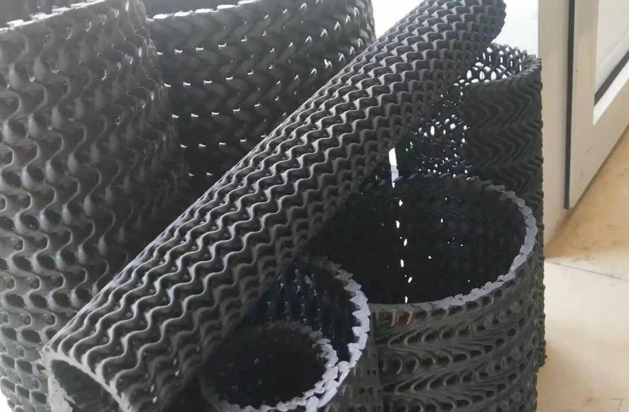 云南省州富宁县硬式透水管—曲纹网状透水管-塑料盲沟疏水管