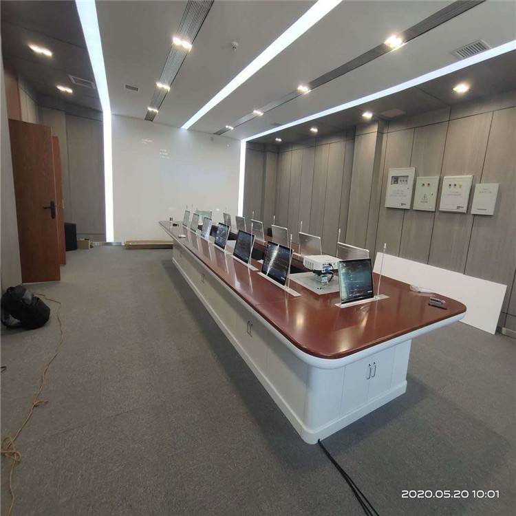 智能电动升降办公桌 升降器会议桌 现代简约会议桌 布兰斯 环保油漆