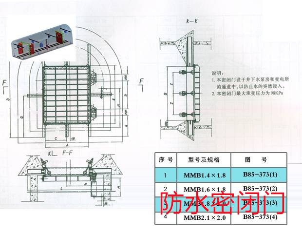 防水密闭门-矿用防水闸门济宁和利隆厂家-老城