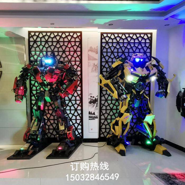 户外机器人雕塑厂家 街景小品 村标机器人雕塑厂家 