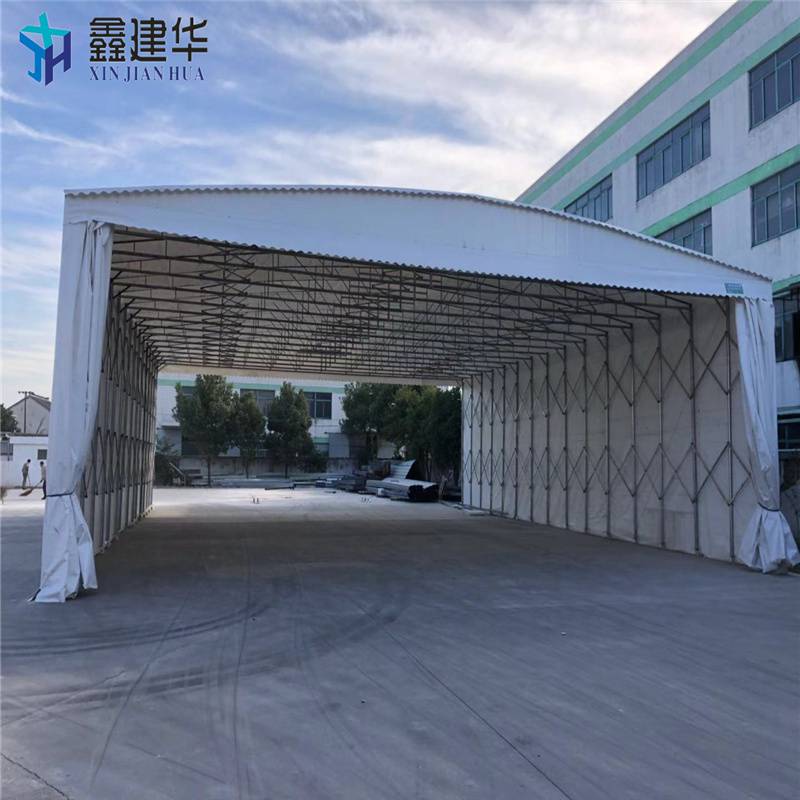 可伸缩仓库棚 悬空工业帐篷 天津西青 智能遥控