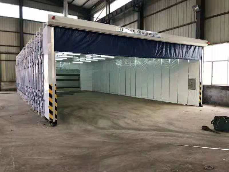 河北沧州 众诚移动喷漆房 钢结构喷漆房 全自动移动房