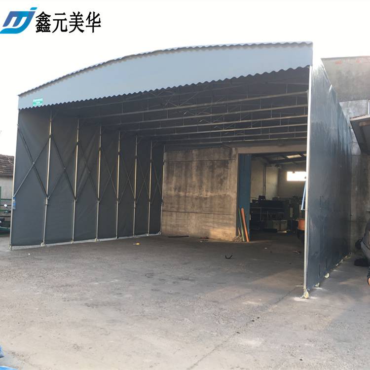 邢台大型伸缩简易仓库临时堆货防尘帐篷