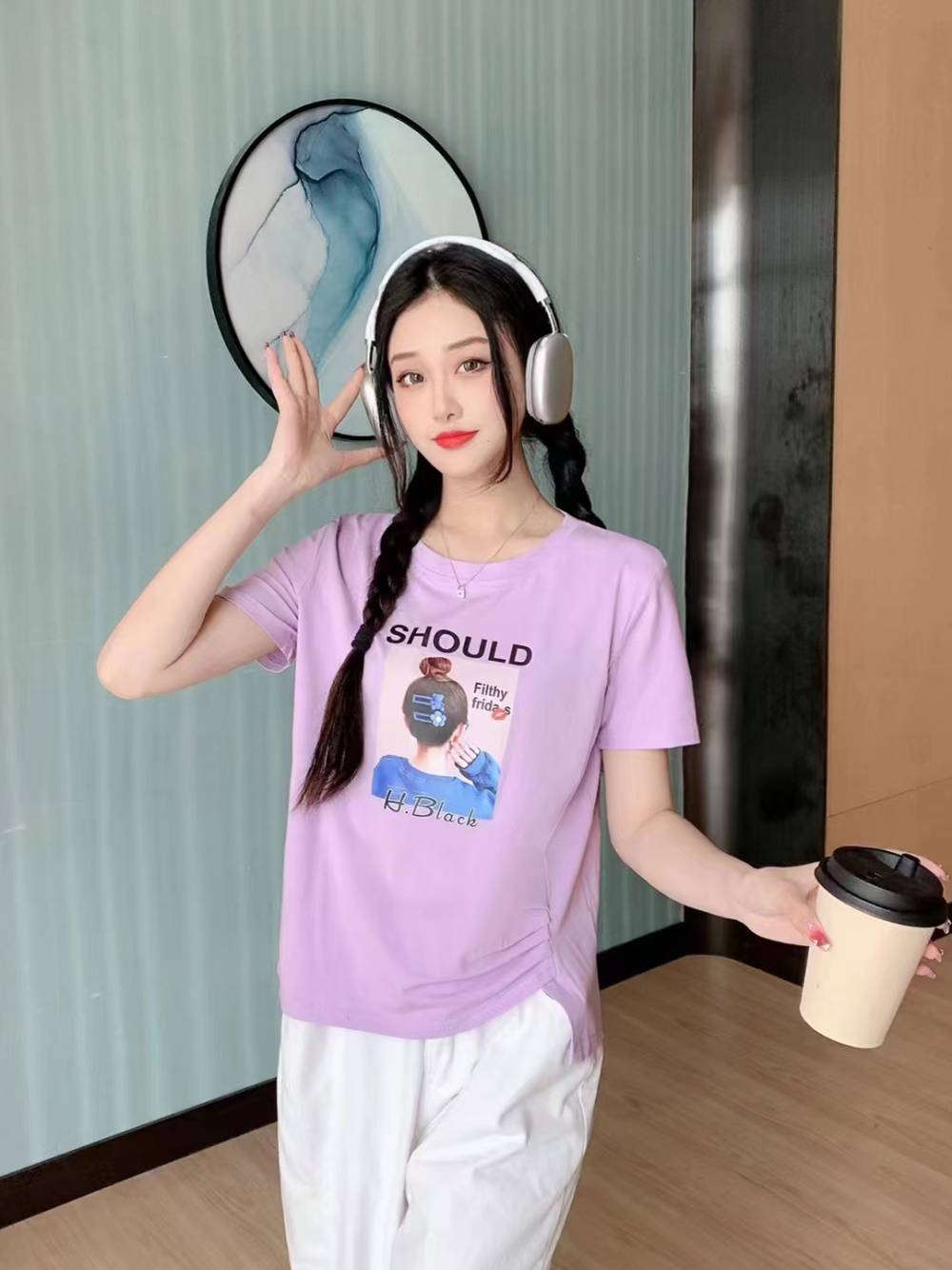 安徽阜阳农村赶集市场进货质量***休闲宽松大版T恤