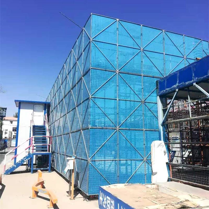 辽宁外架钢网防护 钢制安全防护网 环保安全铁网 规格可定制