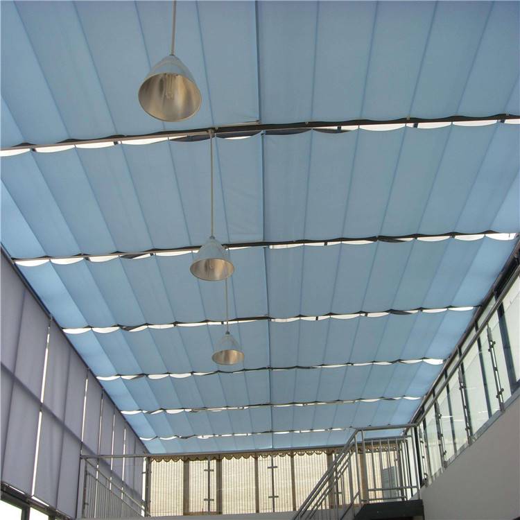 房山室内天棚帘 智能电动窗帘 环保无味