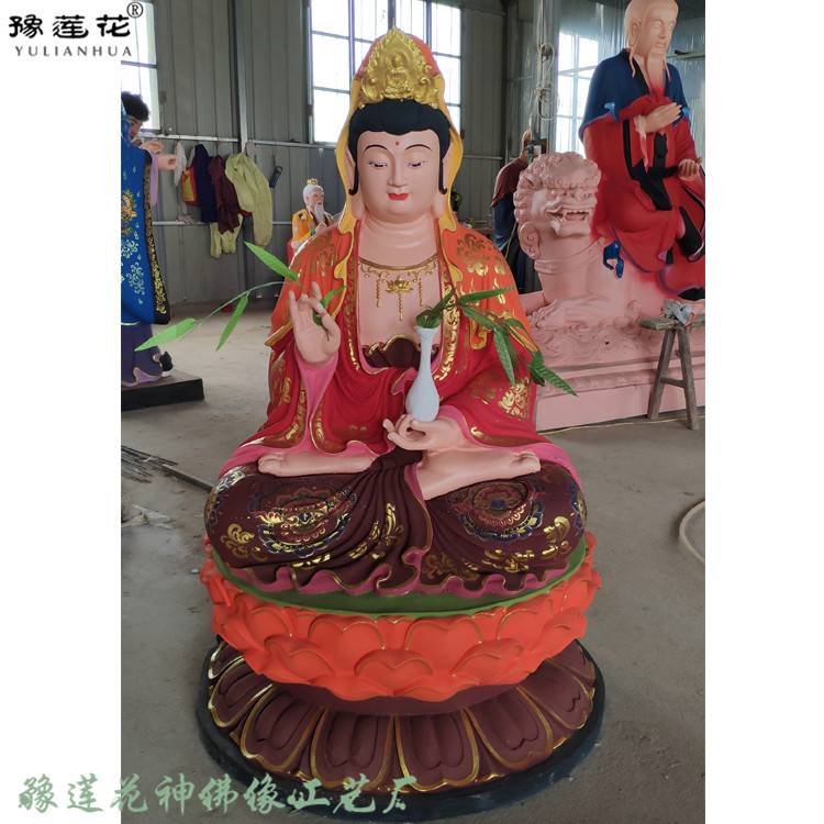 玻璃钢雕塑厂家 观音菩萨雕塑厂家 南海观音塑像 白衣观音佛像