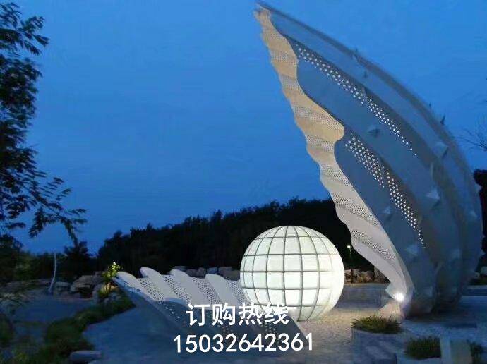 经典贝壳雕塑 水景雕塑 烤漆贝壳雕塑厂家