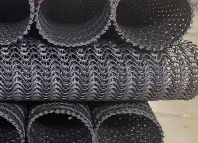 罗平县硬式透水管—曲纹网状透水管-塑料盲沟疏水管