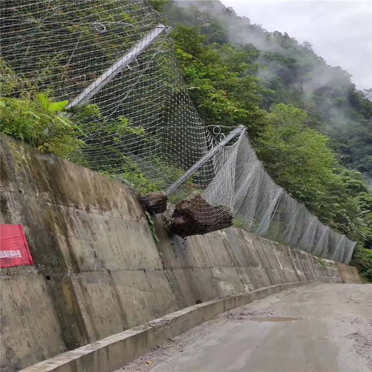 贵州黔东南防山体滑坡坠落石防护网sns高边坡覆盖帘式防护网gps2主动