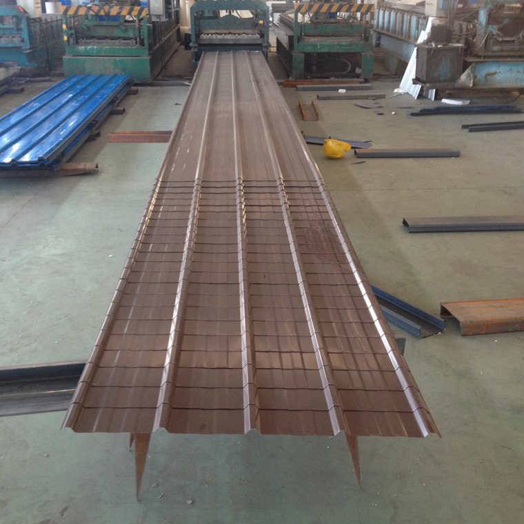 白灰彩钢瓦加工厂 双桥彩涂卷加工 0.3mm厚彩钢瓦