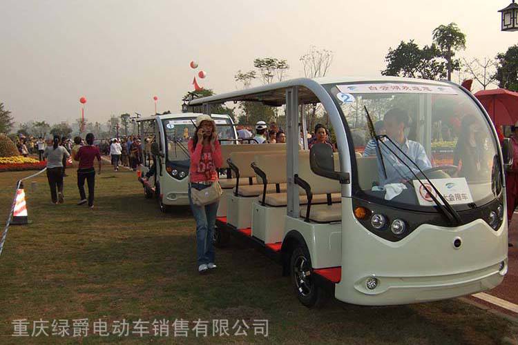 重庆供应14座电动旅游观光车锂电观光游览车可选装双助力