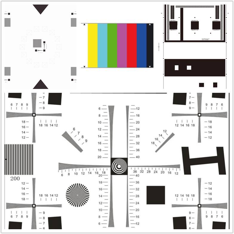 ye081反射图卡1016610mm色调饱和度灰阶分辨率综合测试卡chart爱莎te