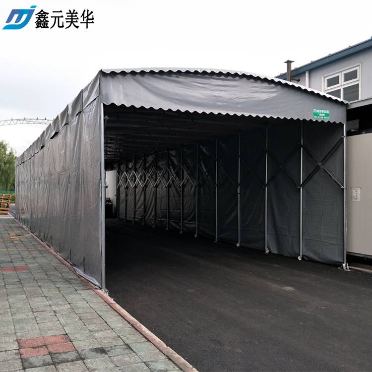 邢台大型伸缩简易仓库临时堆货防尘帐篷