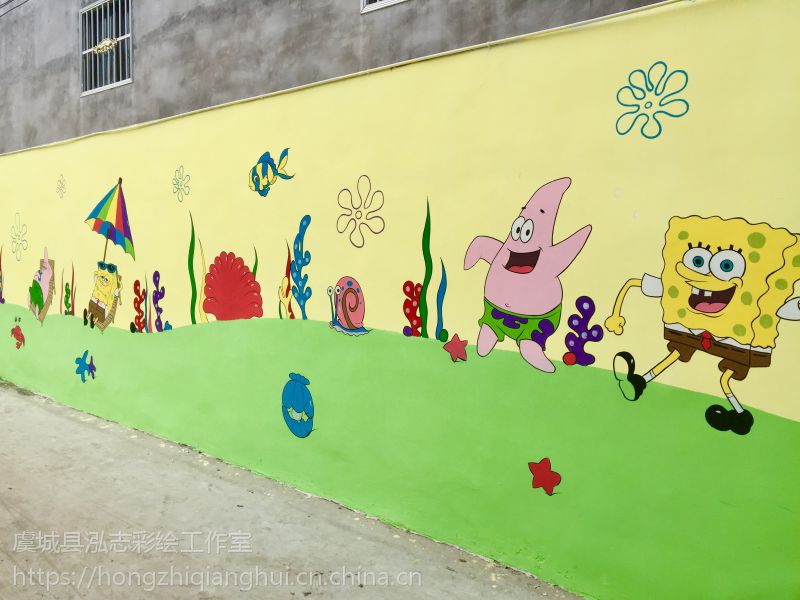 淮北幼儿园墙绘彩绘绘画喷画小学文化墙墙画壁画