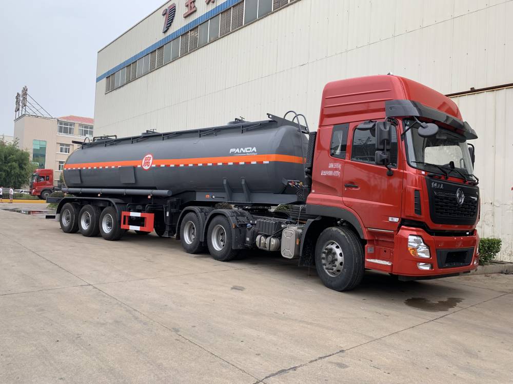 【湖北东特】31立方供水半挂车, 钢塑净水剂罐车【工厂定制】