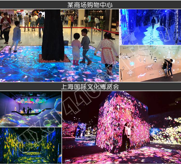 定制unity3d内容视频素材,定制多媒体投影仪设备外观,全息互动投影