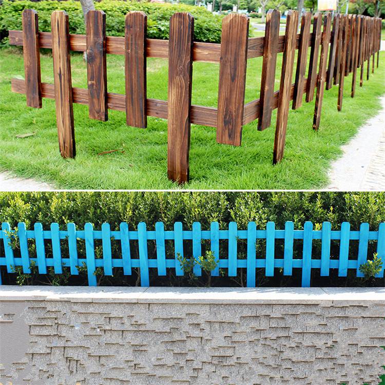 佳星花园防腐木围栏厂家花坛木质围栏