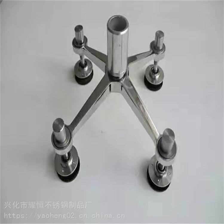 办公楼雨蓬 不锈钢驳接爪尺寸参数 200驳接爪玻璃孔多大 欢迎来电咨询
