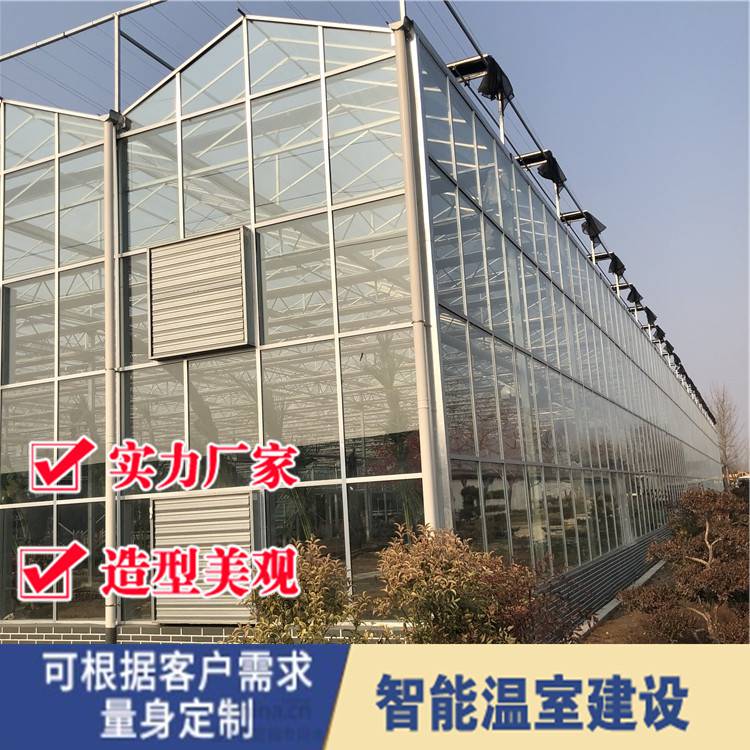 温室大棚温室玻璃大棚 玻璃温室的平方价格 农业智能玻璃温室大棚定制
