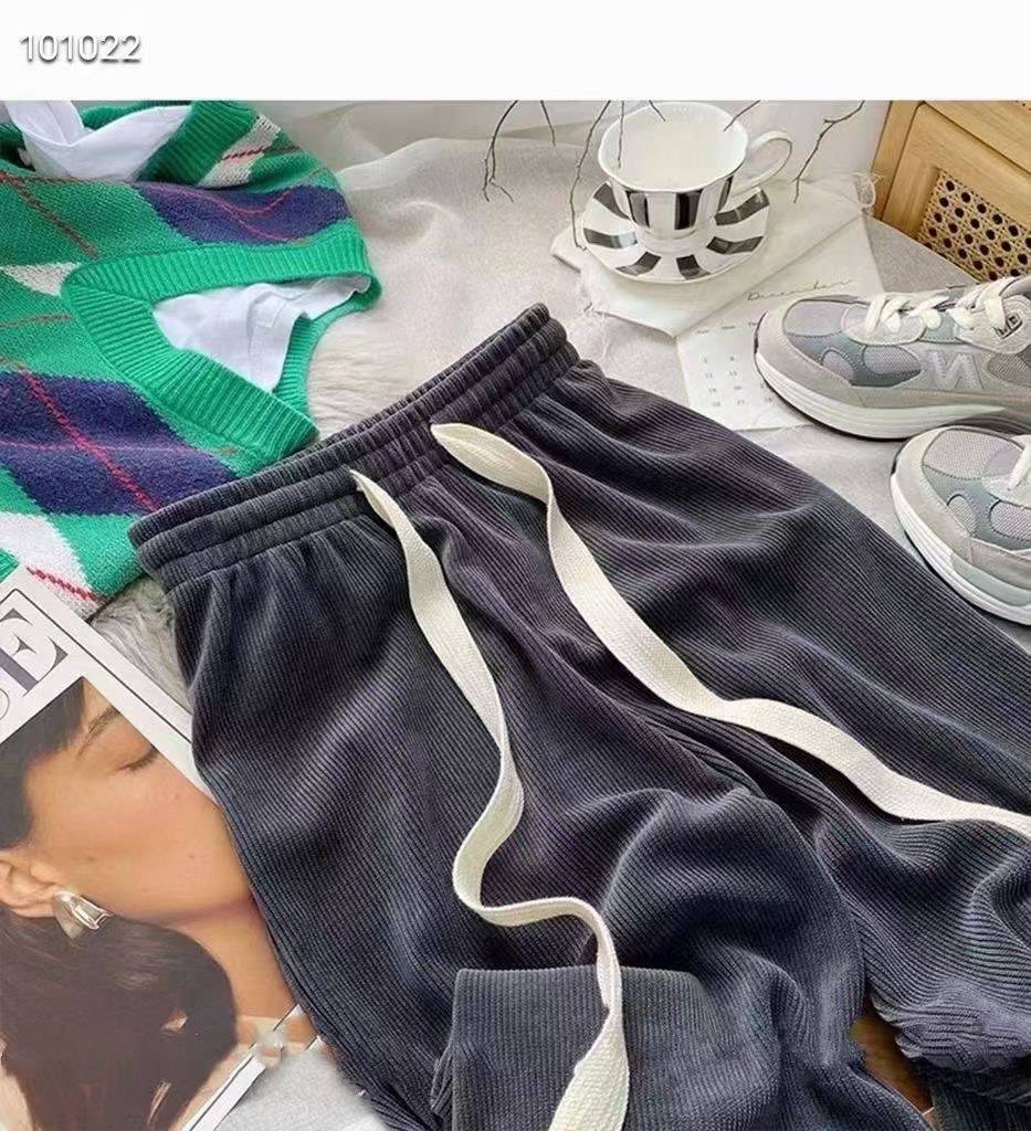 广东珠海裤子女休闲裤九分裤学生杂款便宜尾货女式休闲阔腿裤