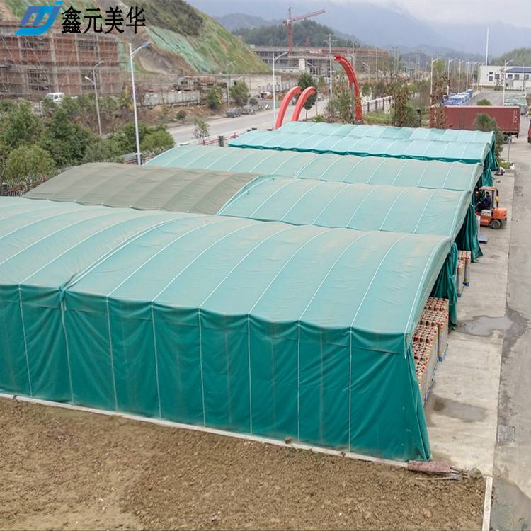 扬州伸缩自制雨棚/大型轨道式雨棚安全保障