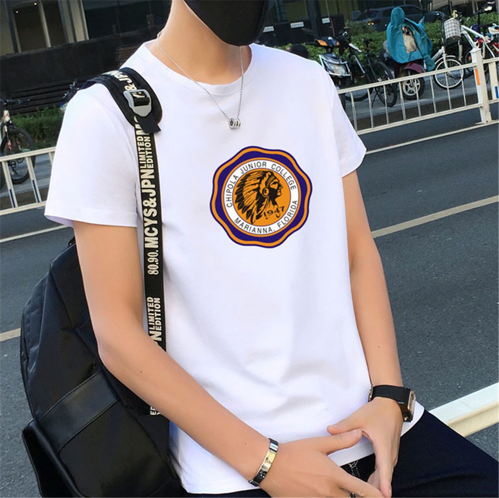 云南保山龙陵沙河服装批发市场t恤靓仔装短袖批发通勤纯棉圆领男短袖